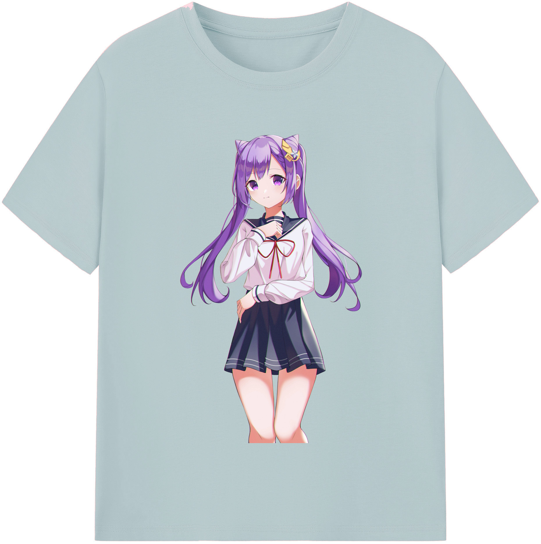 げんし神 刻晴 こくせい genshin Kokusei 綿100％半袖Tシャツ（フロントプリント）